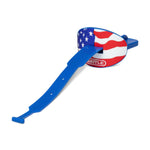 "American Flag" Speed Football Mouthguard with Connected Thick Strap by Battle Sports