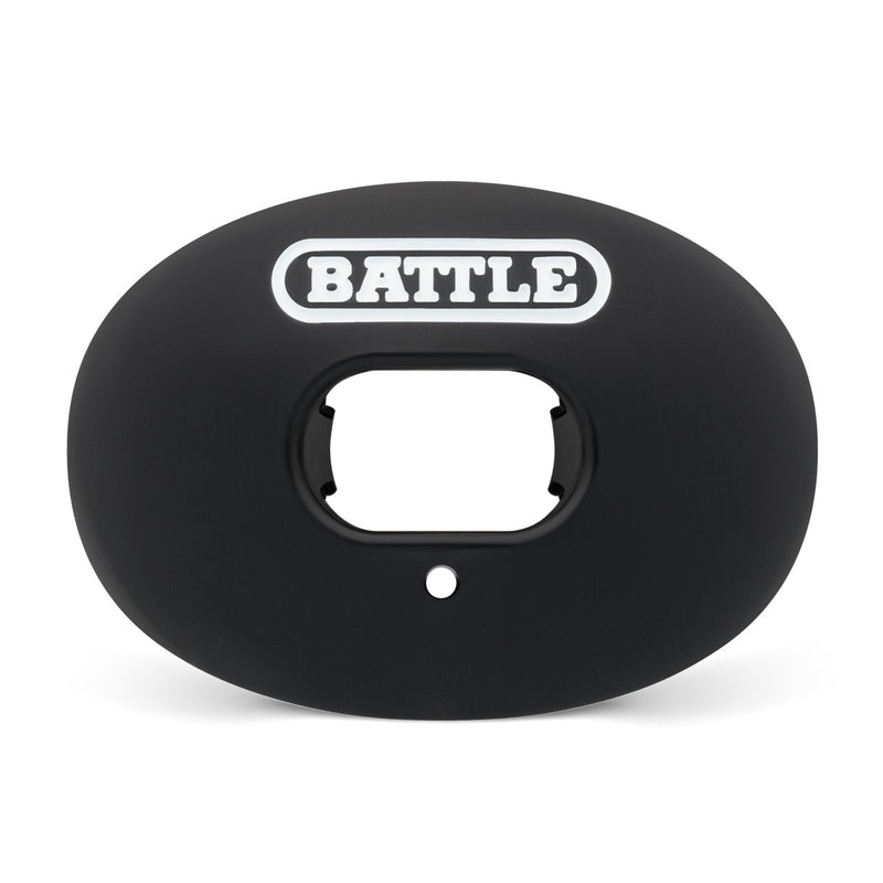 Black: Oxygen Convertible Strap Football Mouthguard by Battle Sports