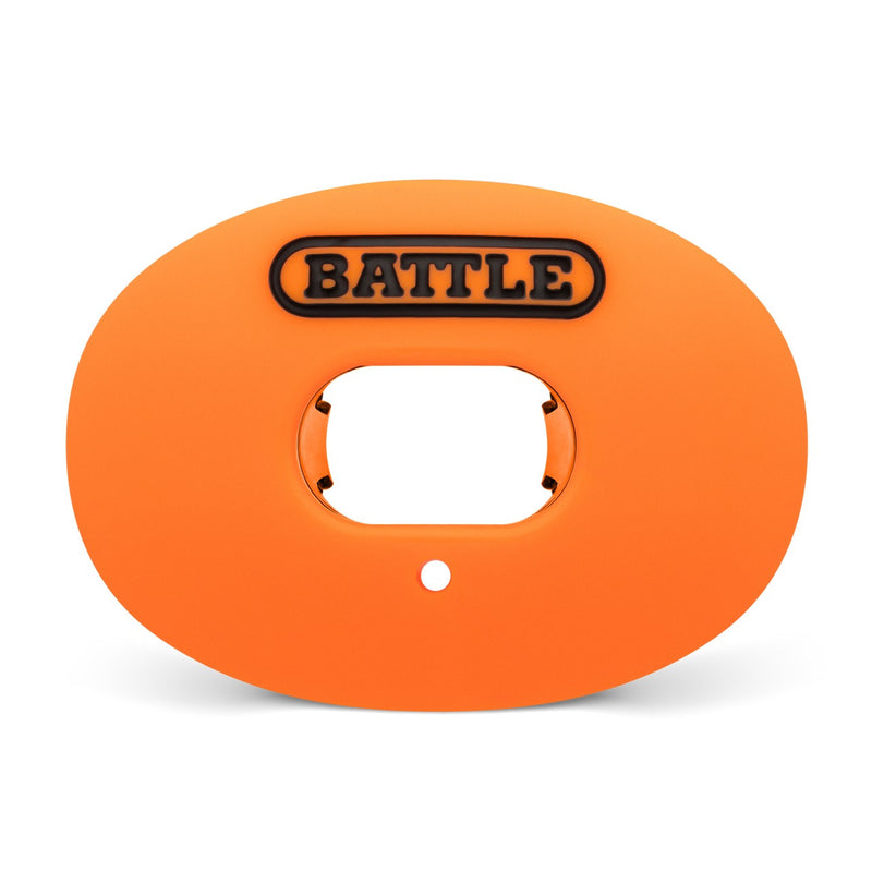 Orange: Oxygen Convertible Strap Football Mouthguard by Battle Sports