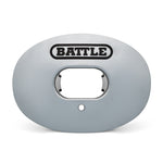 Silver: Oxygen Convertible Strap Football Mouthguard by Battle Sports