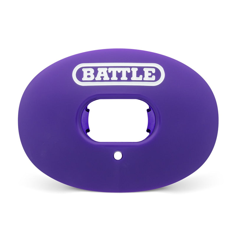 Purple: Oxygen Convertible Strap Football Mouthguard by Battle Sports