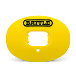 Neon yellow: Oxygen Convertible Strap Football Mouthguard by Battle Sports