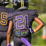 In My DMs Football Back Plate by Battle Sports