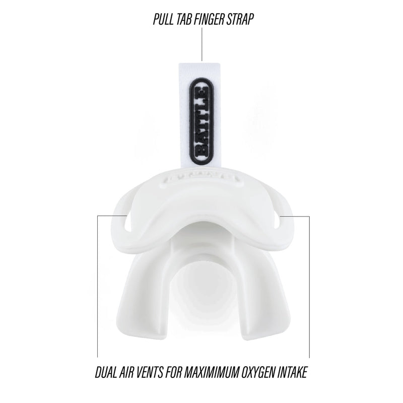 Black
White
Neon Green
Pink
Speedtab F7 Football Mouthguard by Battle Sports