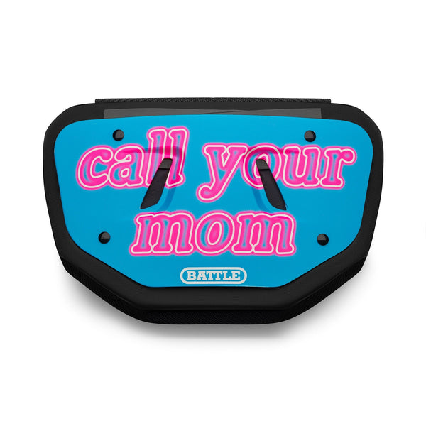 Call Your Mom Football Back Plate by Battle Sports
