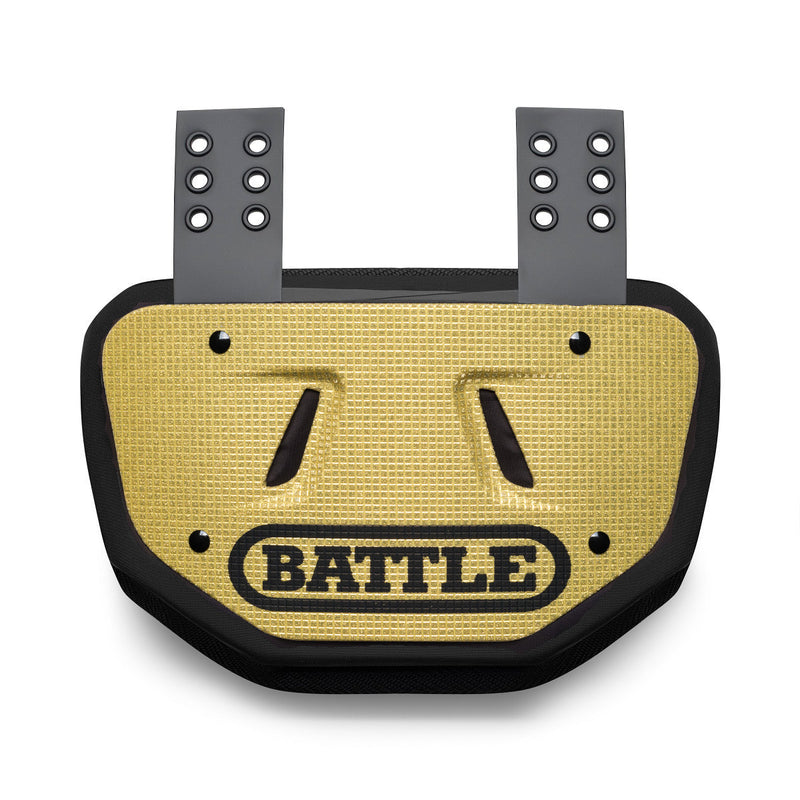 Gold Diamond Football Back Plate by Battle Sports
