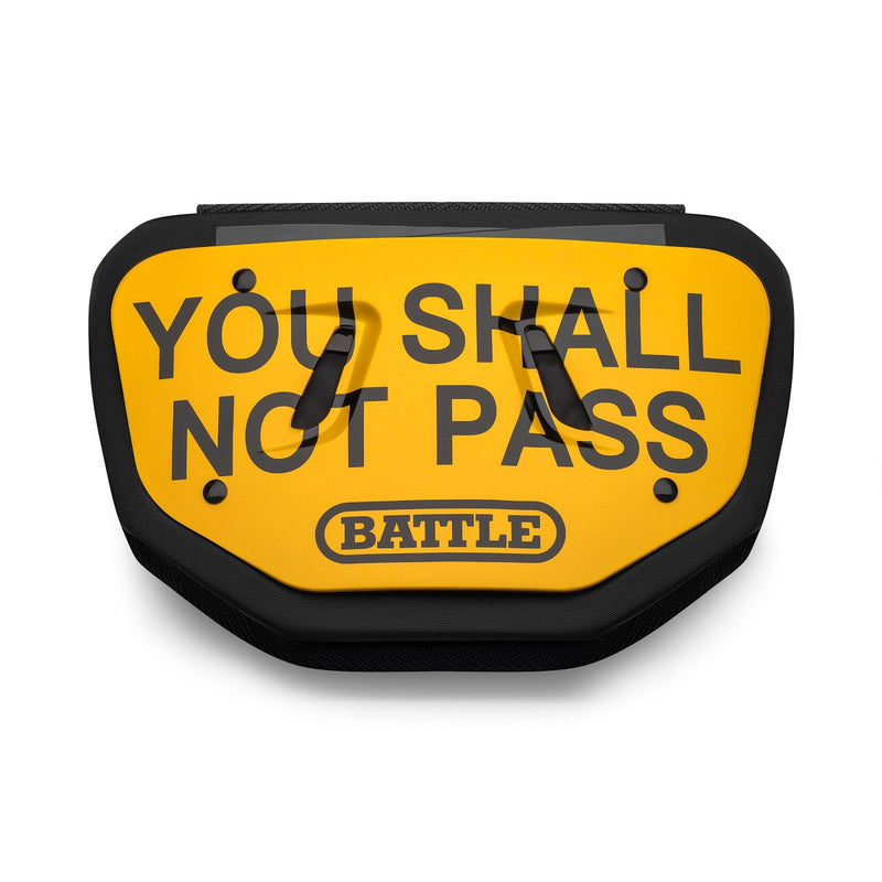 Shall Not Pass Football Back Plate - Adult by Battle Sports