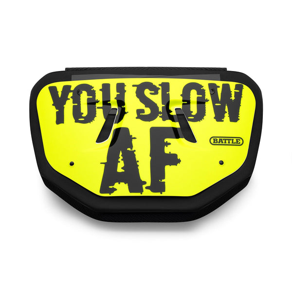 Slow AF Football Back Plate by Battle Sports