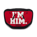 Red I'm HIM Football Back Plate by Battle Sports