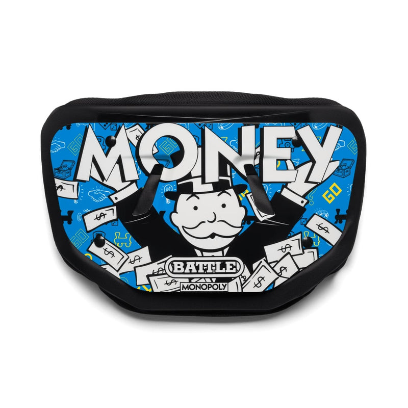 Blue Money Man 3.0 Football Back Plate by Battle Sports