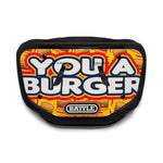 You a Burger Football Back Plate by Battle Sports
