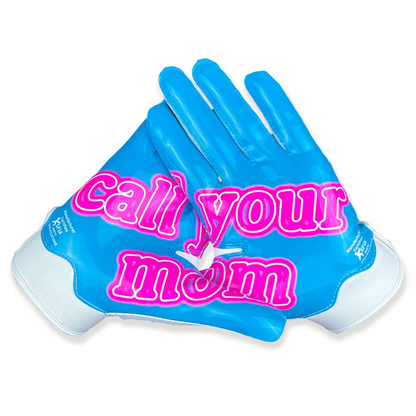 Call Your Mom Doom Receiver Football Gloves by Battle Sports