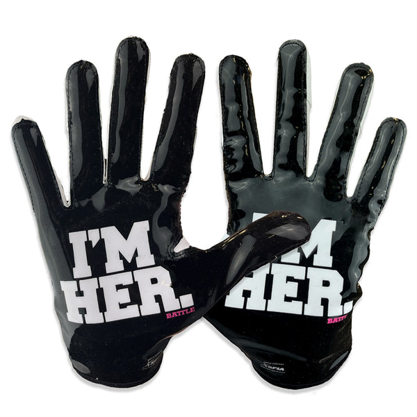 I'm HER Bella Female Receiver Football Gloves by Battle Sports