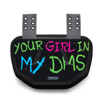 In My DMs Football Back Plate by Battle Sports