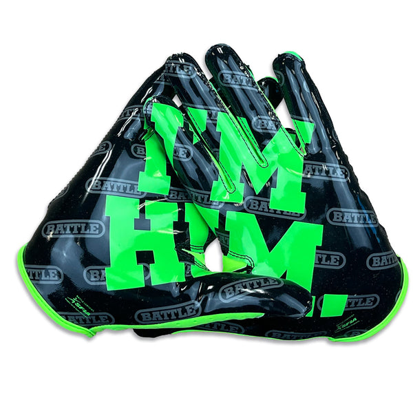 I'm HIM Doom Speed Receiver Football Gloves by Battle Sports