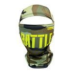 Green Camo Stencil Camo Shiesty Performance Mask by Battle Sports