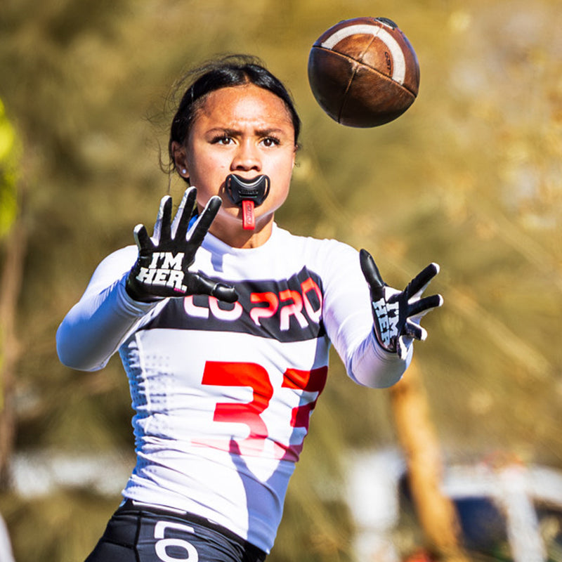 I'm HER Bella Female Receiver Football Gloves by Battle Sports