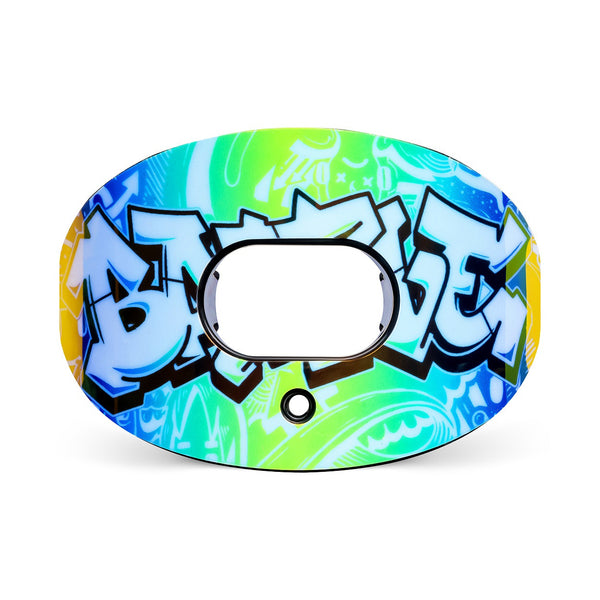 "Iridescent Graffiti" Oxygen Football Mouthguard by Battle Sports