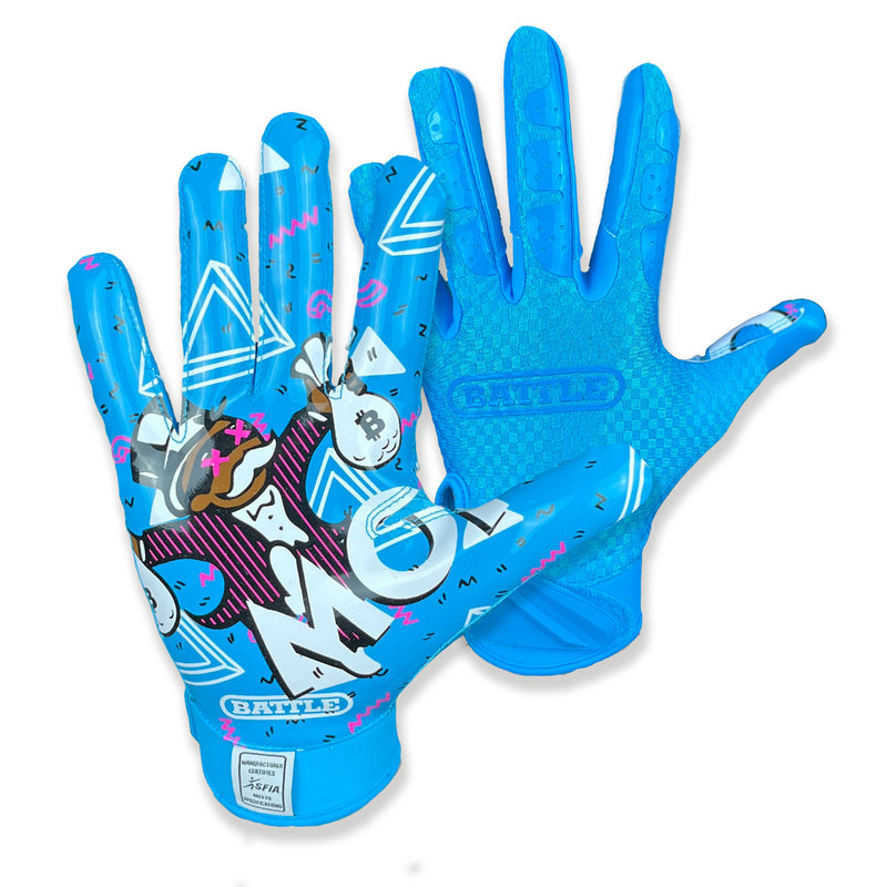 Money Man 2.0 Receiver Football Gloves by Battle Sports