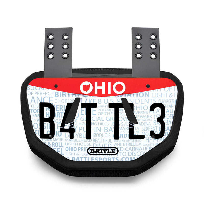 Ohio Plate Football Back Plate - Adult by Battle Sports