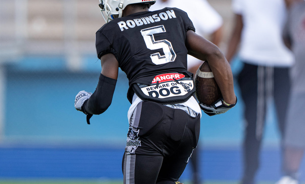 Beware of Dog Football Back Plate