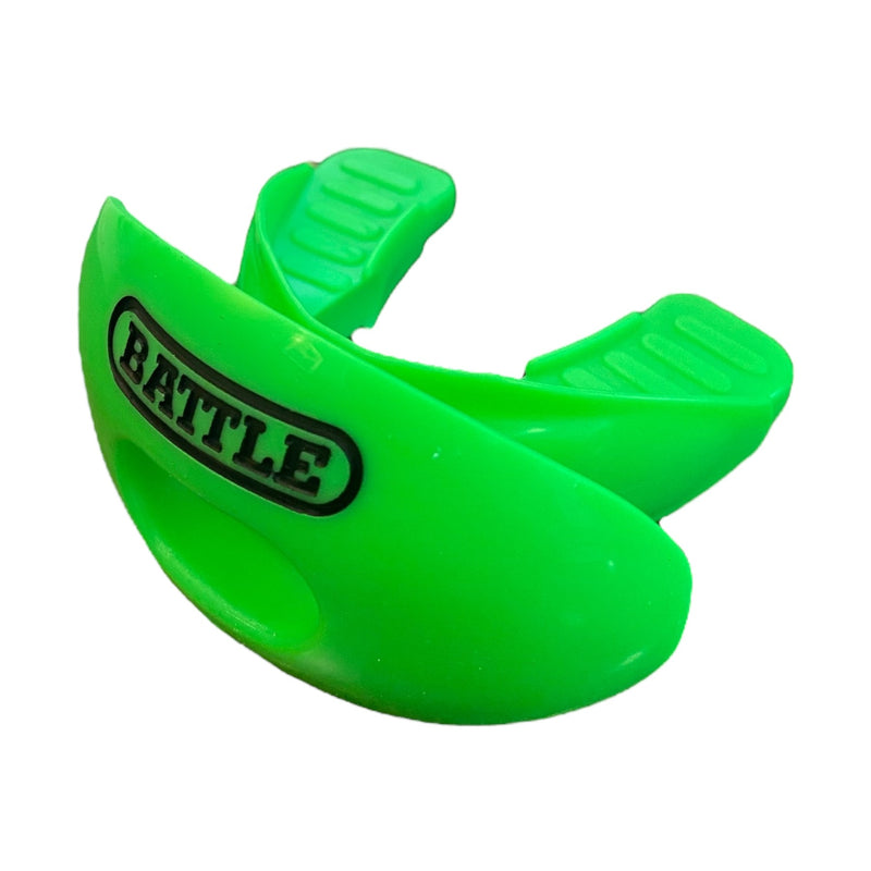 Neon-Green: Oxygen Convertible Strap Football Mouthguard by Battle Sports