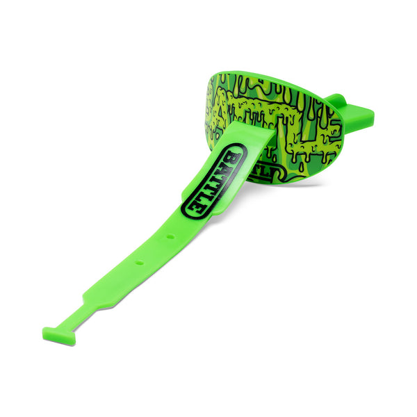 "Slime" Speed Football Mouthguard with Connected Thick Strap by Battle Sports