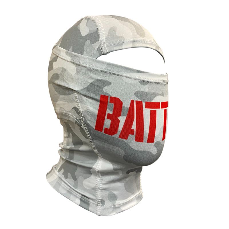 Grey Camo Stencil Camo Shiesty Performance Mask by Battle Sports