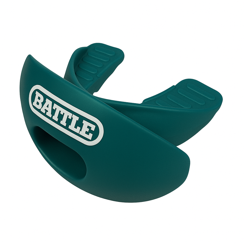 Kelly Green: Oxygen Convertible Strap Football Mouthguard by Battle Sports